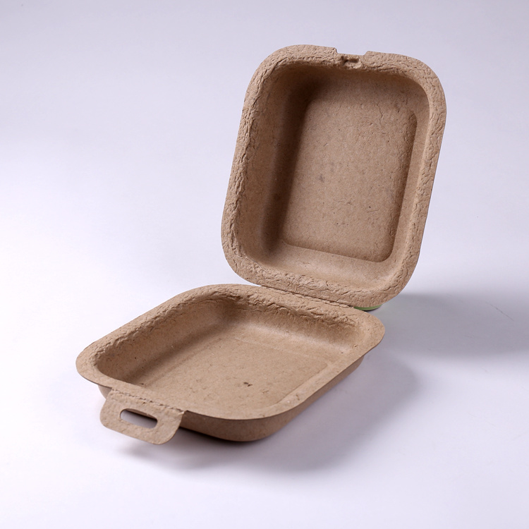 Biodegradable Pulp Paper Food Container Disposable Food Container