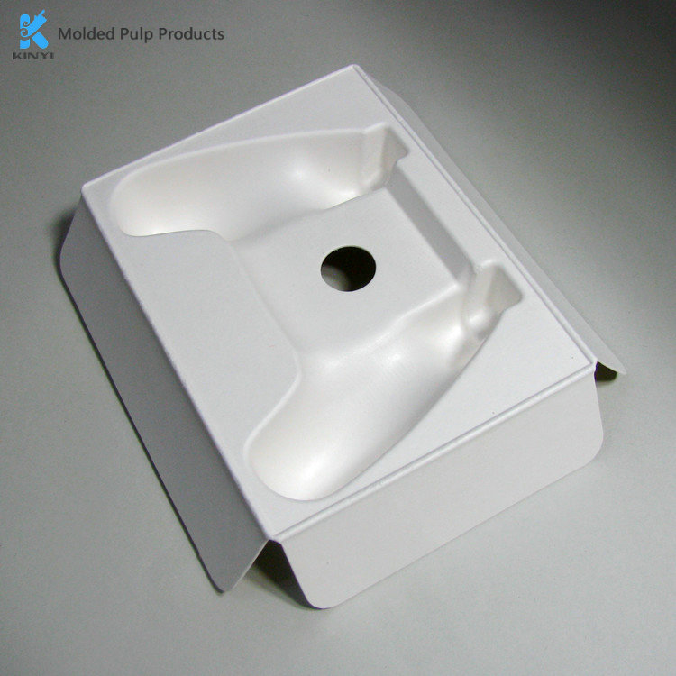 Custom Logo Bio Degradable Pulp Packaging Tray for GamePad Controller