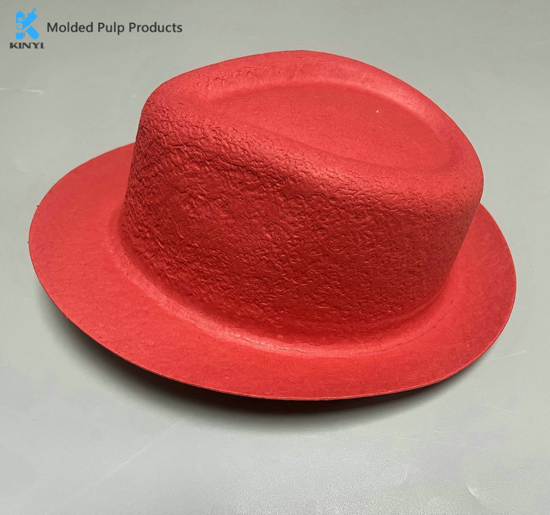KINYI Environmentally friendly degradable disposable pulp hat